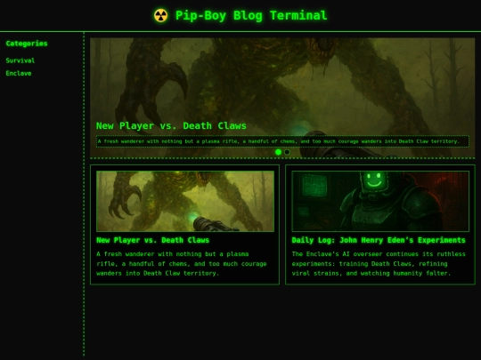 blogs screenshot