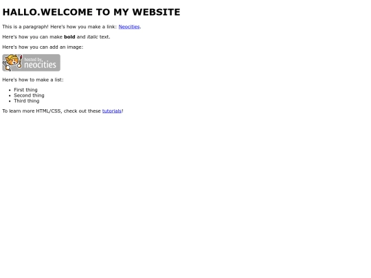 index screenshot