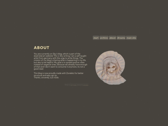 Blog/about screenshot
