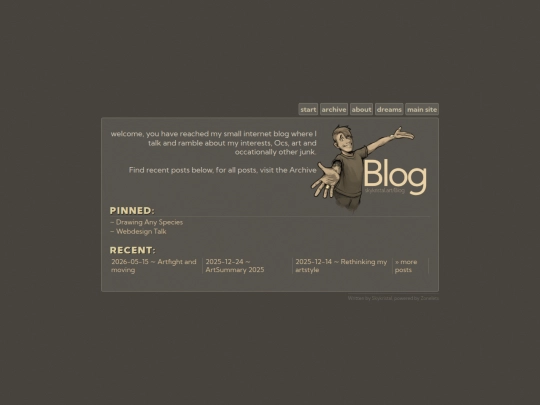Blog screenshot