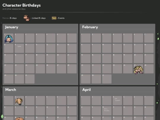 Ocs/CALENDAR screenshot