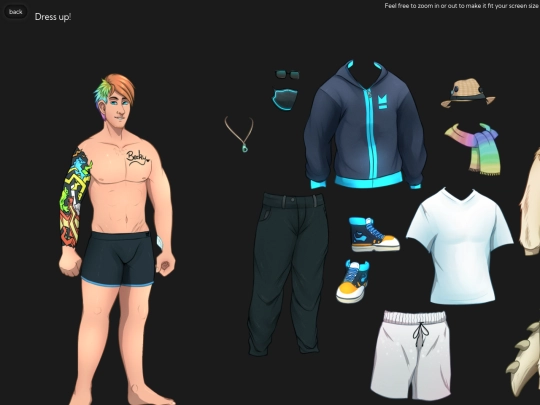 Ocs/Lui/dressup screenshot