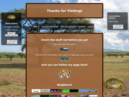 links screenshot