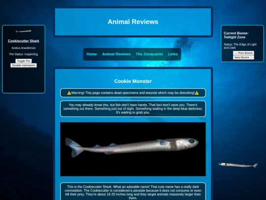 reviews/cookiecuttershark screenshot