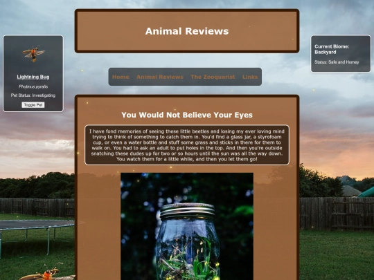 reviews/lightningbug screenshot