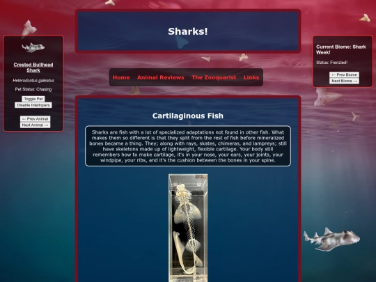 reviews/sharks screenshot