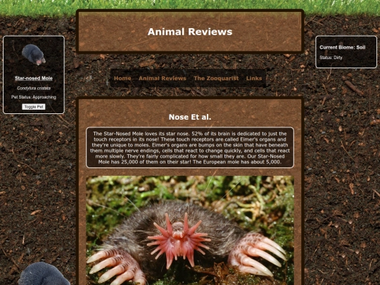 reviews/starnosedmole screenshot
