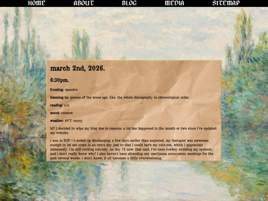 blog screenshot