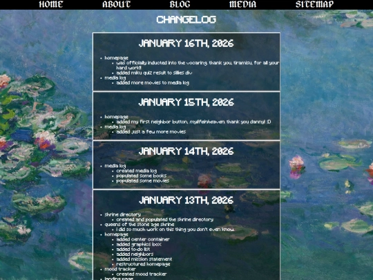 changelog screenshot
