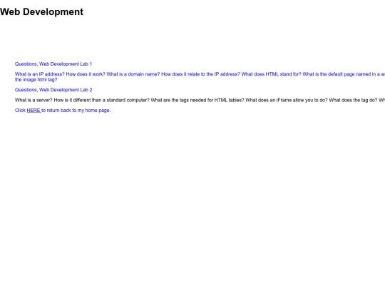 questions screenshot