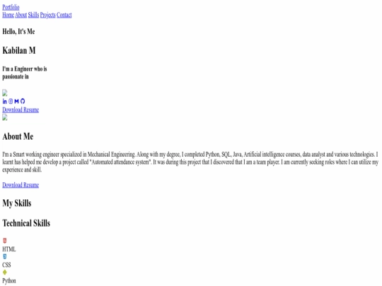 index screenshot