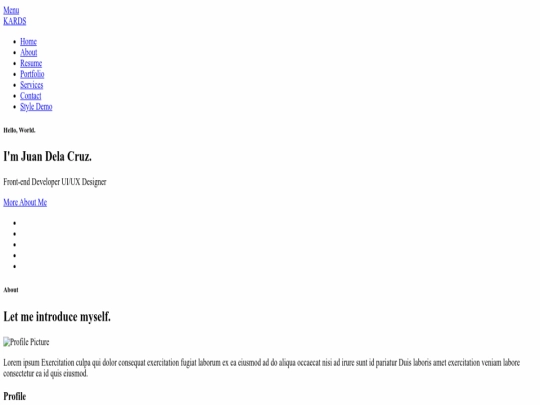 index screenshot