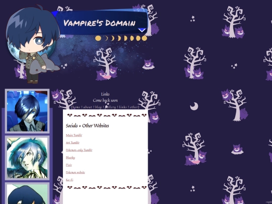 links screenshot