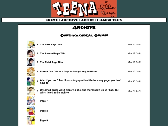 archive screenshot
