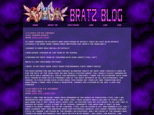 blog screenshot