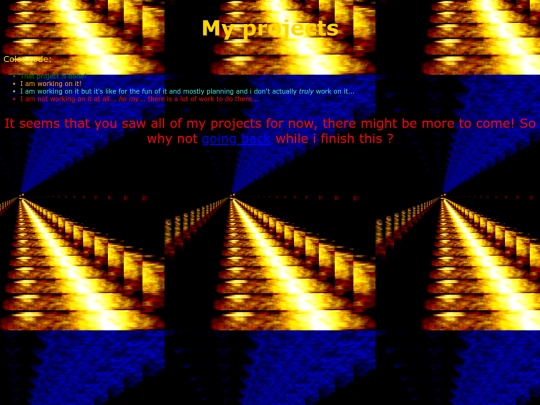 Projects screenshot