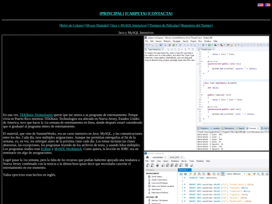 spa/carpeta/javamysql screenshot
