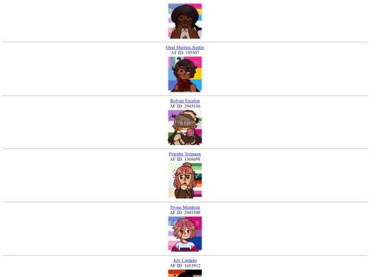 myfavoritecharacters screenshot