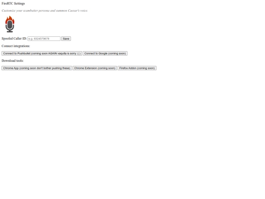 settings screenshot