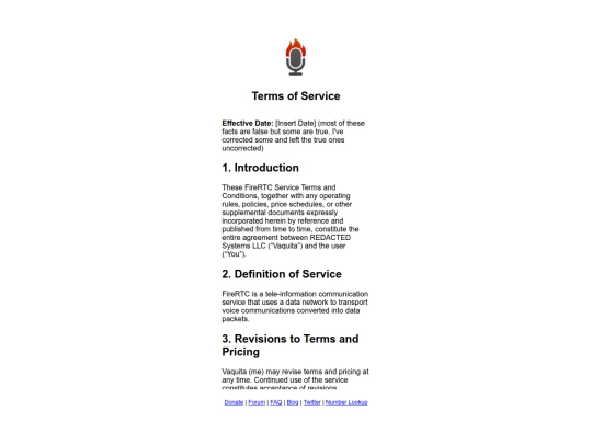 terms screenshot