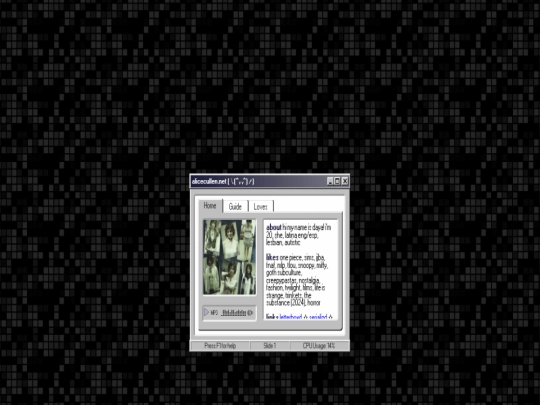 index screenshot