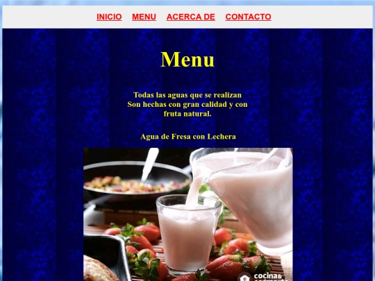 menu screenshot