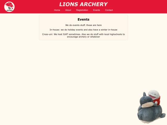 events screenshot
