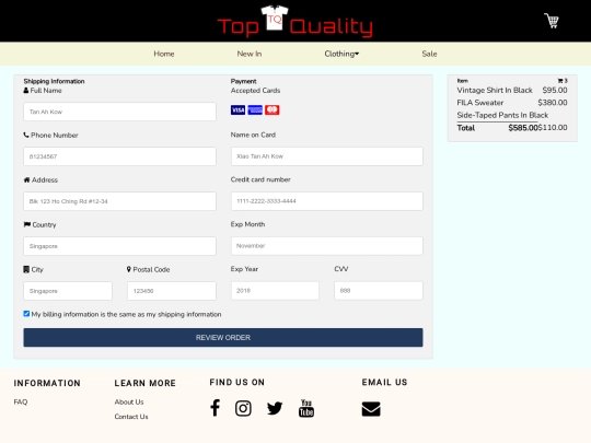 checkout screenshot