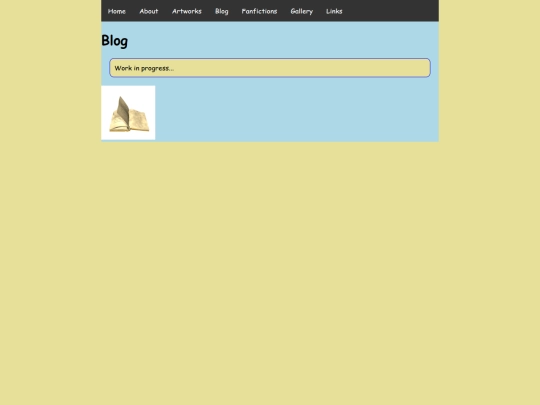 Blog screenshot