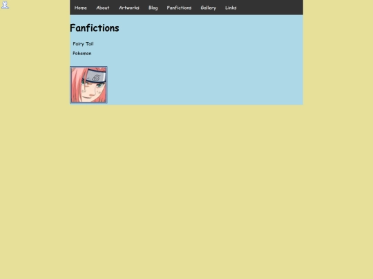 Fanfictions screenshot
