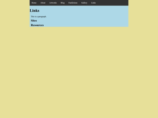 Links screenshot