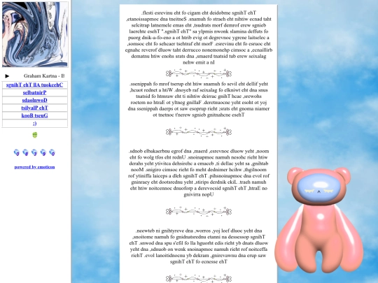 sgnihteht screenshot