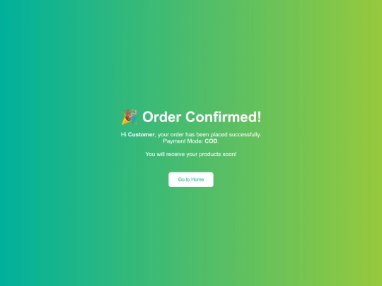 order screenshot