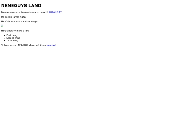 index screenshot