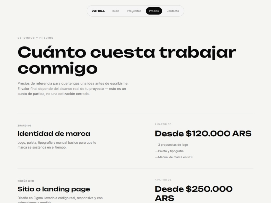precios screenshot