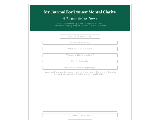 journal screenshot