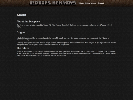 C/wiki/OldDays_NewWays/wiki-about screenshot