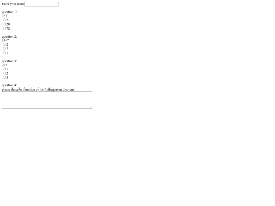 Mathquiz screenshot