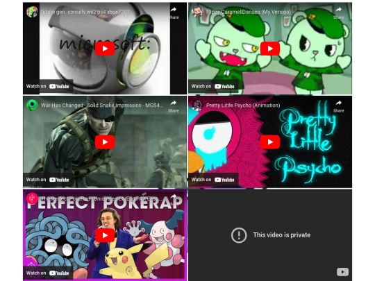 videos screenshot