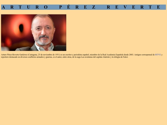 bibliografía/PReverte screenshot