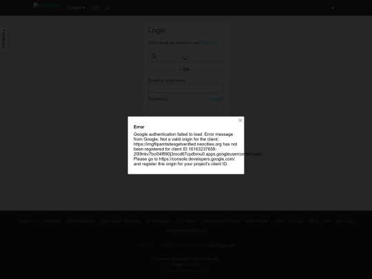 Login screenshot