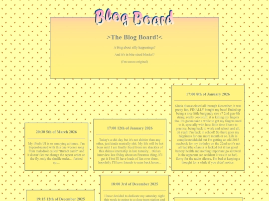 blogboard screenshot