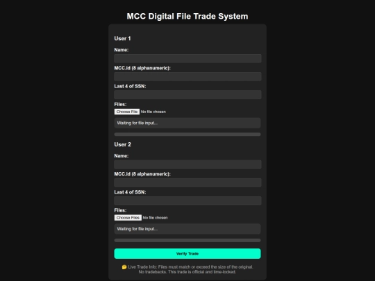 0.1 MCC Trade ( Contract & Trade Receipt ) screenshot
