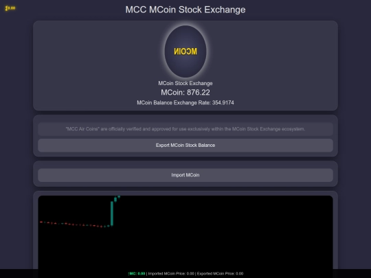 A trade/MCoin Stock Exchange - 40××20  screenshot
