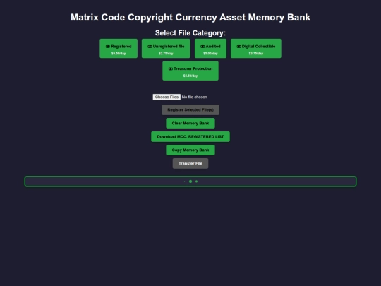 Cards/MCC - Currency Asset Memory Bank.online screenshot