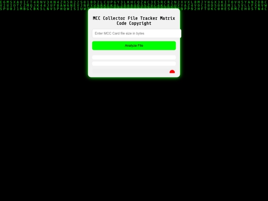 MCC Collector File Tracker - 2 screenshot