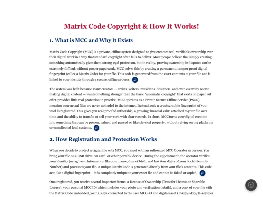 MCC Ecosystem /MCC Explained - How It Works V1  screenshot