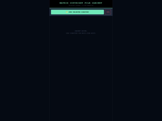 MCC Master File Cabinet screenshot