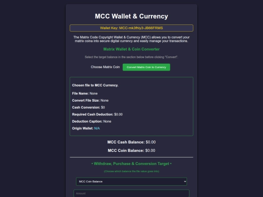 MCC wallet & key × QR reader completed2 screenshot