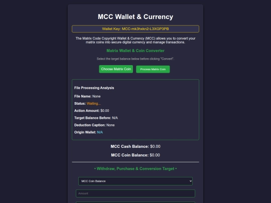 MCC wallet & key × QR reader completed3 screenshot